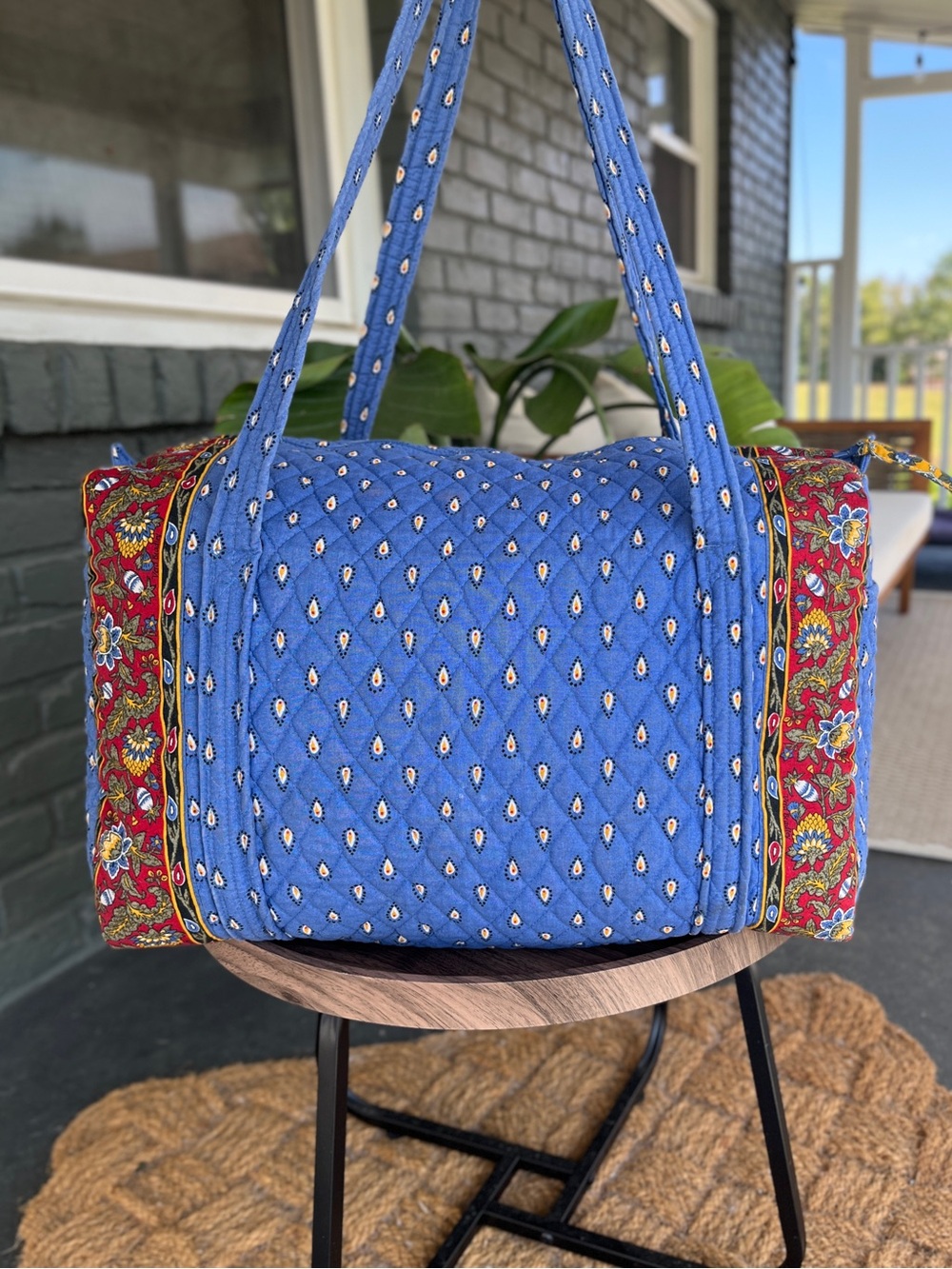 Vera Bradley French Blue Large Duffel Bag